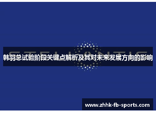 韩羽总试验阶段关键点解析及其对未来发展方向的影响 韩羽总试验阶段关键点解析及其对未来发展方向的影响